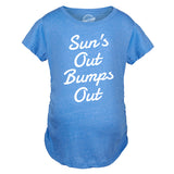 Maternity Suns Out Bumps Out Tshirt Funny Summer Pregnancy Tee