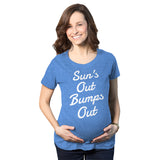 Maternity Suns Out Bumps Out Tshirt Funny Summer Pregnancy Tee