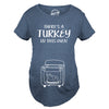Maternity Theres A Turkey In This Oven Pregnancy Tshirt Funny Thanksgiving Tee