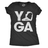 Womens Yoga Pose Tshirt Cute Adorable Fitness Flexibility Tee For Ladies