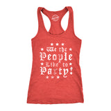 Womens Tank We The People Like To Party Tanktop Funny 4th of July Drinking Tee For Ladies