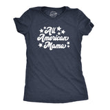 Womens All American Mama Tshirt Cute Patriotic Tee