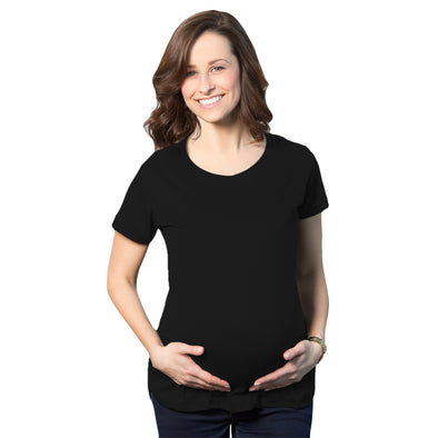 Comfortable 3 Pack Maternity Shirts Blank Pregnancy Shirts Plain Fitted Tees