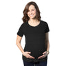 Comfortable 3 Pack Maternity Shirts Blank Pregnancy Shirts Plain Fitted Tees