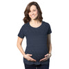 Womens Maternity Shirt Pregnancy Tee Plain Blank Announcement New Baby Bump Top