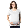 Womens Maternity Shirt Pregnancy Tee Plain Blank Announcement New Baby Bump Top