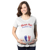 Maternity Bumps First Memorial Day Pregnancy Tshirt Funny Patriotic Tee For Baby Bump