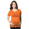 Maternity Bump's First Thanksgiving Tshirt Cute Funny Turkey Day Pregnancy Tee