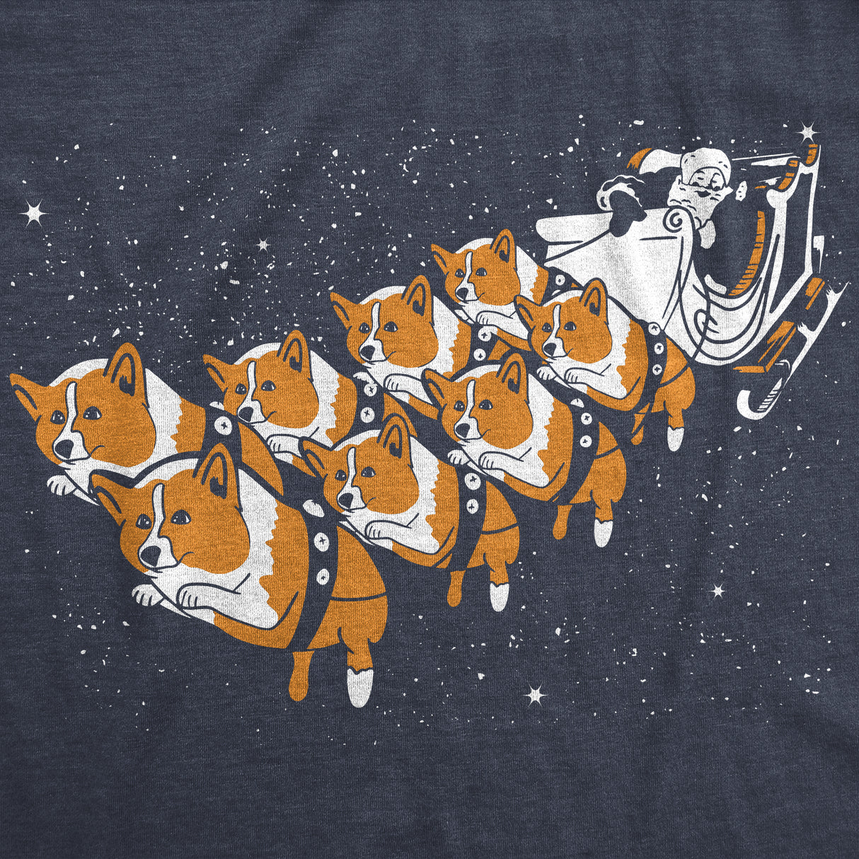 Corgi Sleigh Men's Tshirt