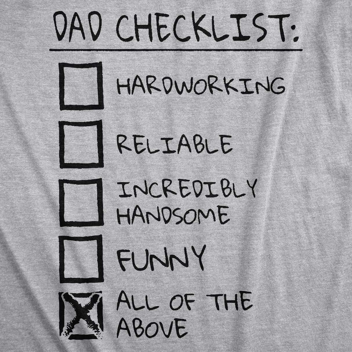 Dad Checklist Men's Tshirt