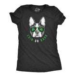 Womens Erin Go Bark T Shirt Funny Saint Patricks Day St Patty Clothes Dog Tee