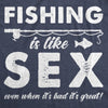 Fishing Is Like Sex Men's Tshirt