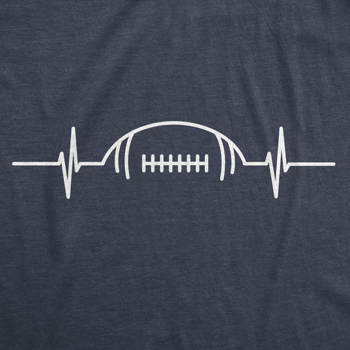 Mens Football Heart Rate Tshirt Funny Sunday Gameday Tee