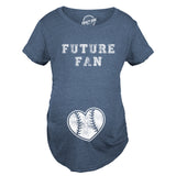 Maternity Future Fan Baseball Heart Pregnancy Tshirt Cute Sports Tee