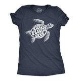 Womens Keep The Sea Plastic Free Tshirt Cute Sea Turtle Earth Day  Tee