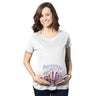 Maternity Lil Firecracker Pregnancy Tshirt Cute 4th Of July USA Tee For Mom To Be