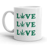 Love Pot Leaf 3x Mug Funny Marijuana 420 Coffee Cup - 11oz