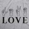 Womens Love Love Love Tshirt Cute Hearts Valentines Day Graphic Novelty Tee For Ladies