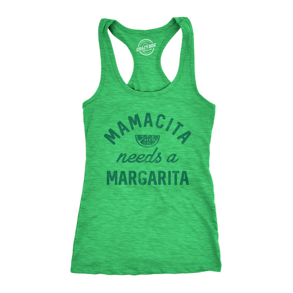 Womens Tank Mamacita Needs A Margarita Tanktop Funny Tequila Shirt