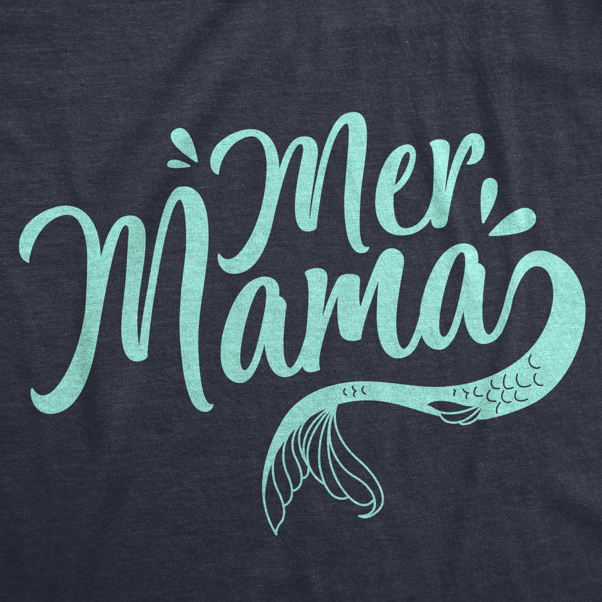 Womens MerMama Tshirt Funny Mothers Day Mermaid Tee