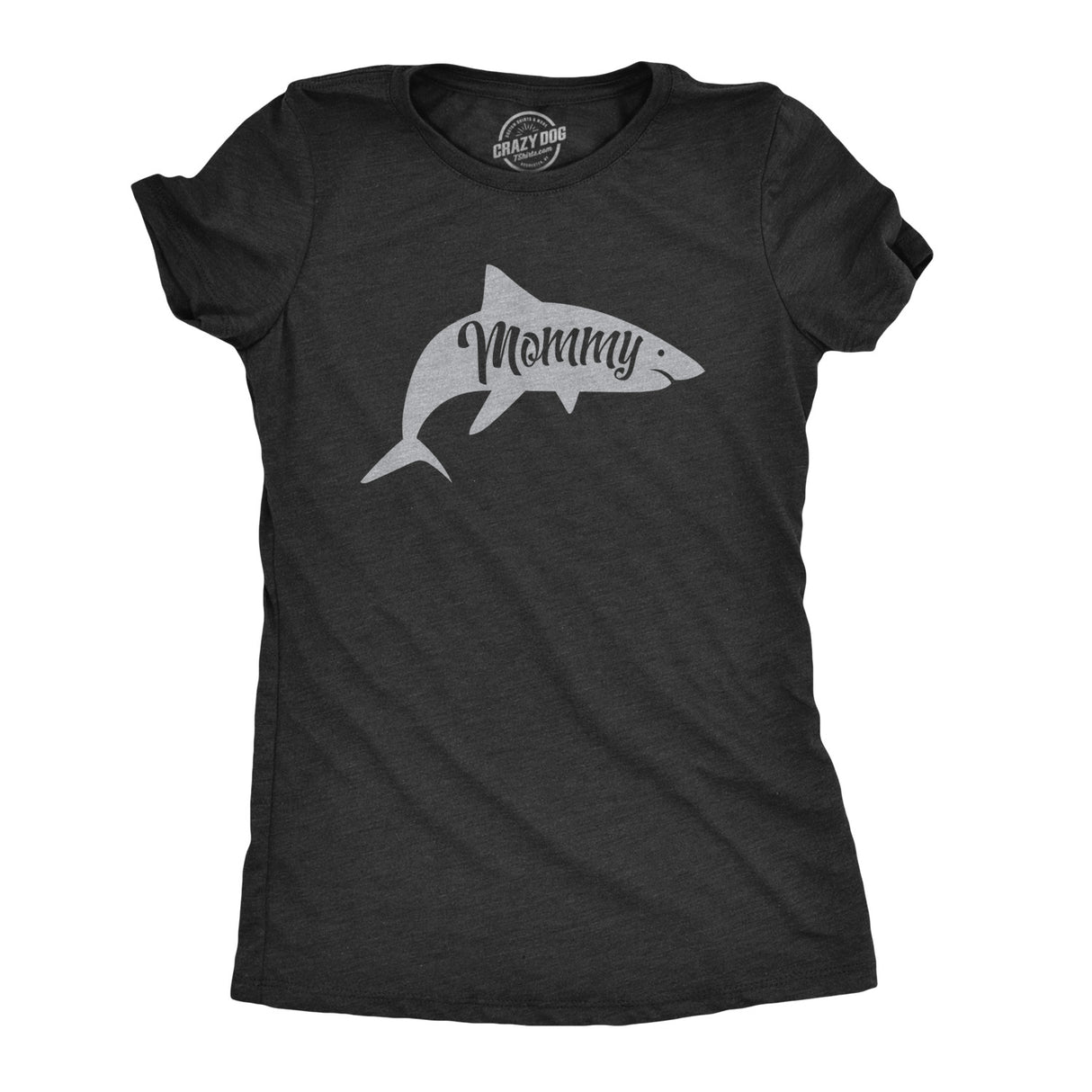 Womens Mommy Shark T shirt Cute Mom Gift Funny Mama Family Cute Mothers Day Tee