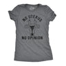 Womens No Uterus No Opinion Tshirt Funny Political Womens Rights Tee