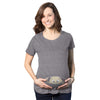 Maternity Baby Peeking T Shirt Funny Pregnancy Tee For Expecting Mothers