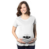 Maternity Peeking Mummy Tshirt Cute Funny Graphic Movie Pregnancy Tee