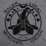 Womens Salem Local Witches Union Tshirt Funny Halloween Witch Tee