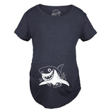 Maternity Smiling Shark Tshirt Funny Occean Fish Vacation Tee