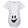Maternity Smiling Ghost Belly Tshirt Funny Halloween Pregnancy Tee