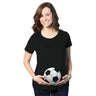 Maternity Soccer Ball Pregnancy Tshirt Cute Soccer Mom Sports Tee For Mom To Be