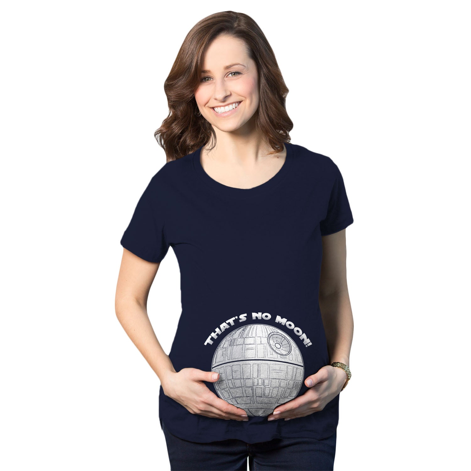 Maternity Thats No Moon Cute T Shirt Funny Pregnancy Announcement