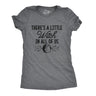 Womens There's A Little Witch In All Of Us T Shirt Funny Halloween Tee