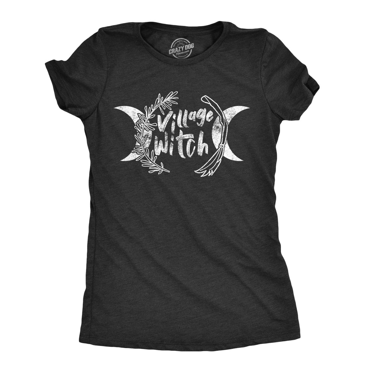 Womens Village Witch Tshirt Funny Halloween Tee