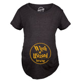 Maternity Witch Or Wizard Brewing Tshirt Funny Halloween Pregnancy Tee