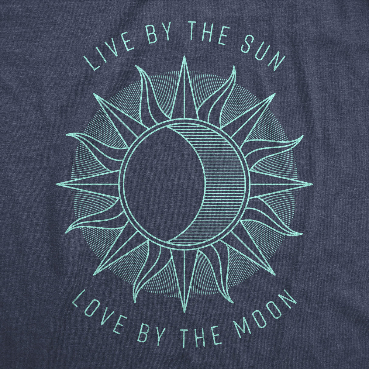 Womens Live By The Sun Love By The Moon Cool Beach Tee Vacation T Shirt