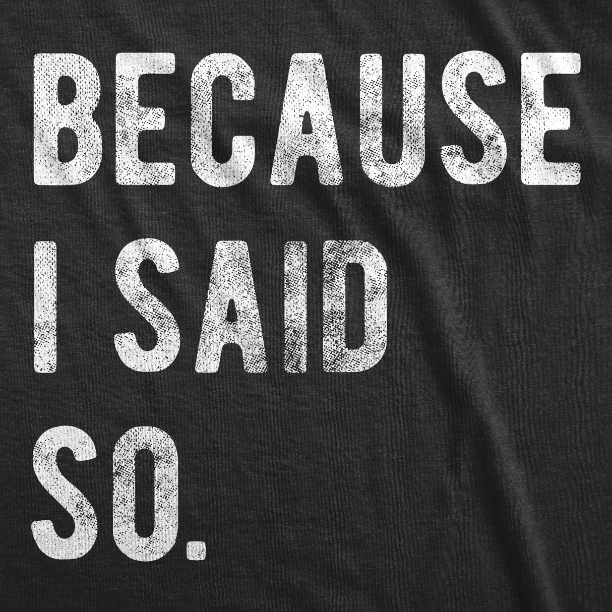 Because I Said So Men's Tshirt