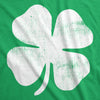 Womens Four Leaf Clover T Shirt Funny Saint Patricks Day Shamrock Lucky Irish