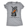 Womens I Dont Carrot All T Shirt Funny Easter Care Pun Bunny Graphic Novelty Tee