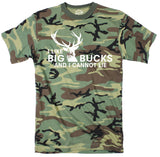 I Like Big Bucks And I Cannot Lie Youth Camo Tshirt Funny Hunting Tee