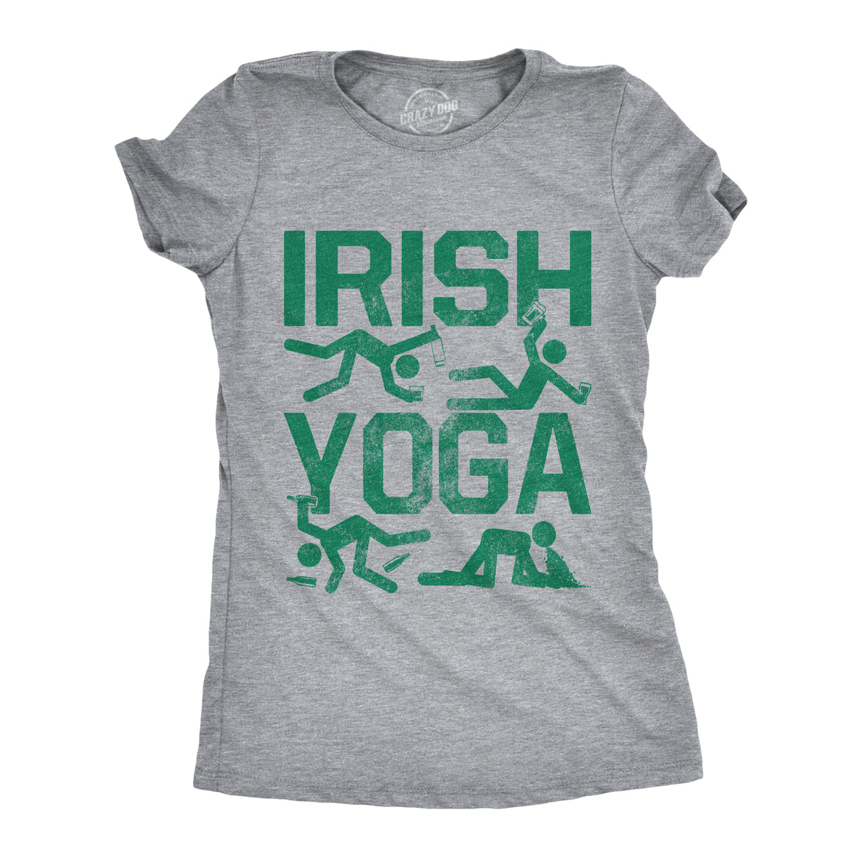 Womens Irish Yoga T Shirt Funny Saint Patricks Day Drinking Tee St Patty Graphic