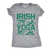 Womens Irish Yoga T Shirt Funny Saint Patricks Day Drinking Tee St Patty Graphic