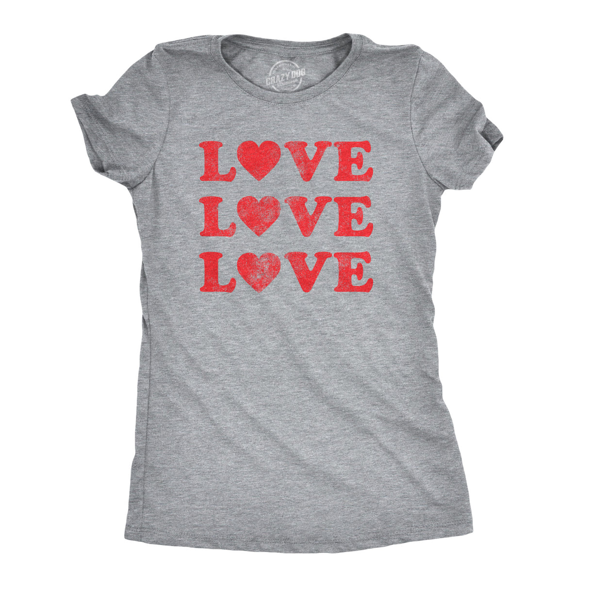 Womens Love Script Heart Tshirt Cute Flirty Date Tee