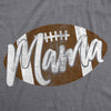 Womens Football Mama Tshirt Cute Pee Wee League Mom Tee