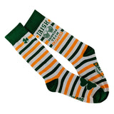 Women's Irish Drinking Team Socks Funny St Patricks Day Parade Beer Novelty Footwear