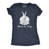 Womens Talk To The Puff T Shirt Funny Easter Bunny Tail Behind Humor Cool