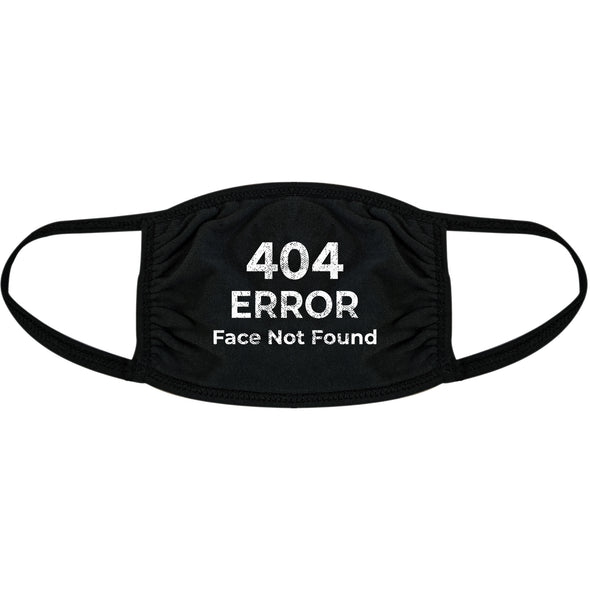 404 Error Face Not Found Face Mask Funny Internet Humor Nose And Mouth Covering