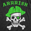 Womens Arrrish T Shirt Funny Saint Patricks Day Irish Pirate St Patty Humor Tee