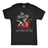Mens Be Naughty Save Santa The Trip T Shirt Funny Sleigh Christmas Novelty Tee